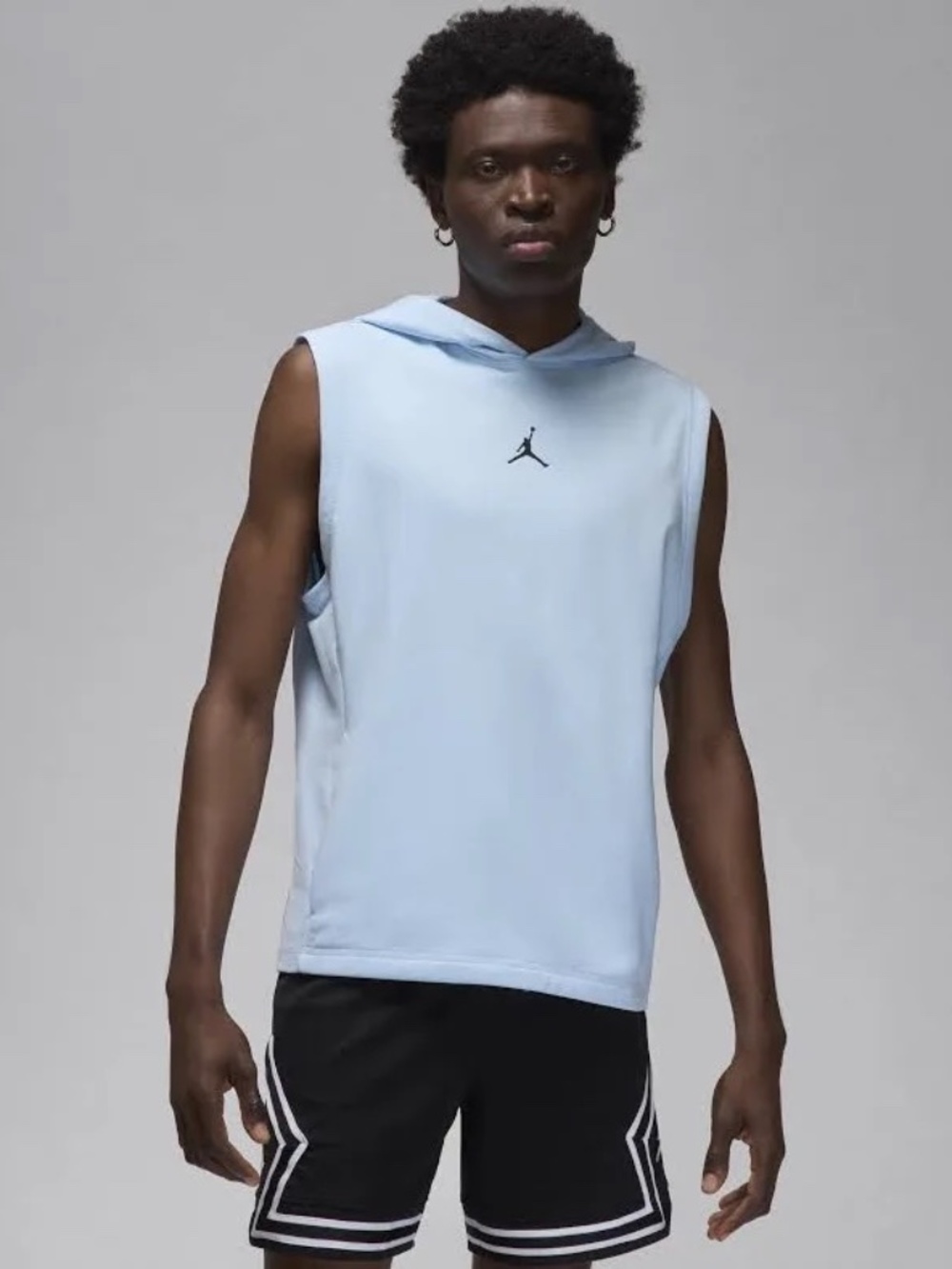 Nike Air Jordan Dri-FIT Sport Sleeveless Hooded Vest - Light Blue - M